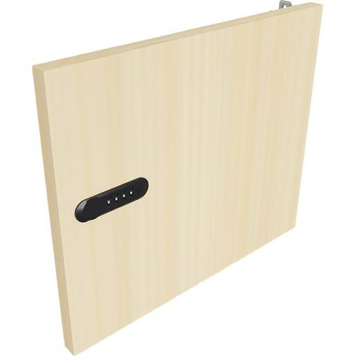 Porte 1 Case Serrure à Code Avec Fente Courrier Chêne Clair