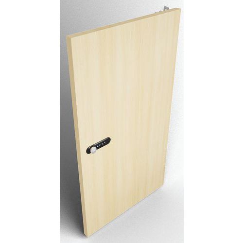 Porte 2 Cases Avec Serrure à Code Avec Fente Chêne Clair