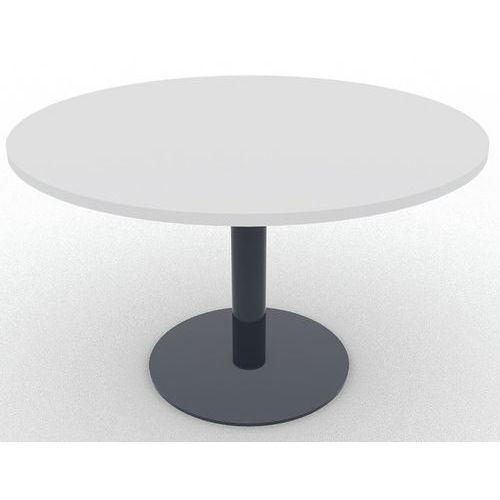 Table De Réunion 120xh735 Cm Ã‰p.25mm Blanc/anthracite