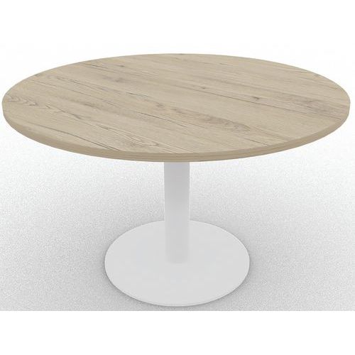 Table De Réunion 120xh735 Cm Ã‰p.25mm Brunswick/blanc