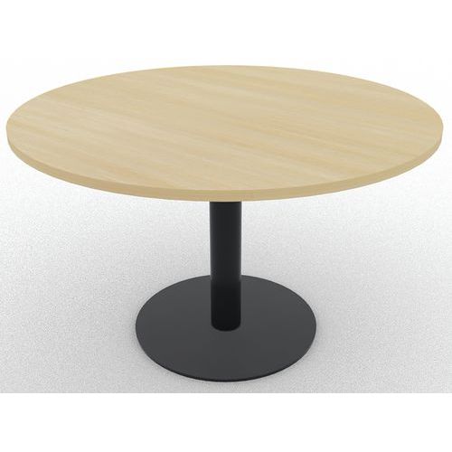 Table De Réunion 120xh735 Cm Ã‰p.25mm Chêne/noir