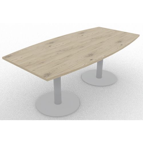 Table De Réunion Tonneau L200xp100 Ã‰p.25mm Brunswick/alu