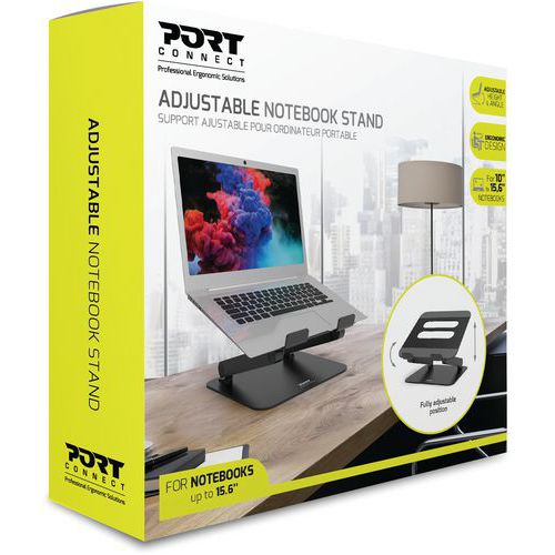 Support Ajustable Aluminium Pour Notebook