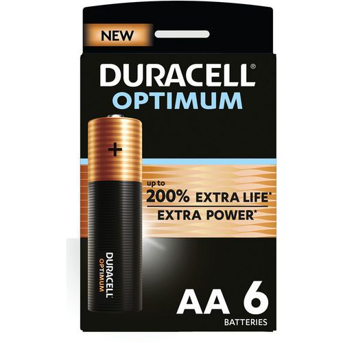 Duracell 6 Pile Alcaline Optimum Aa - 6 Unités - Duracell