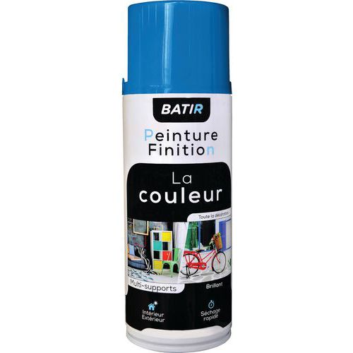 Peinture En Aérosol Brillant 400 Ml Bleu Azur Ral 5015
