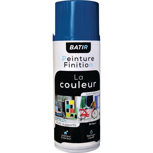 Peinture En Aérosol Brillant 400 Ml Bleu Gentiane Ral 5010