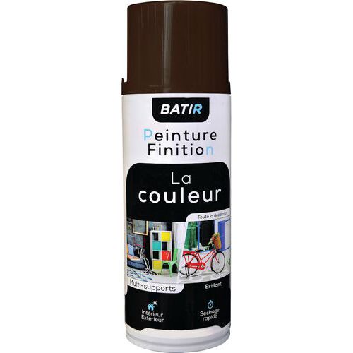 Peinture En Aérosol Brillant 400 Ml Chocolat Ral 8017