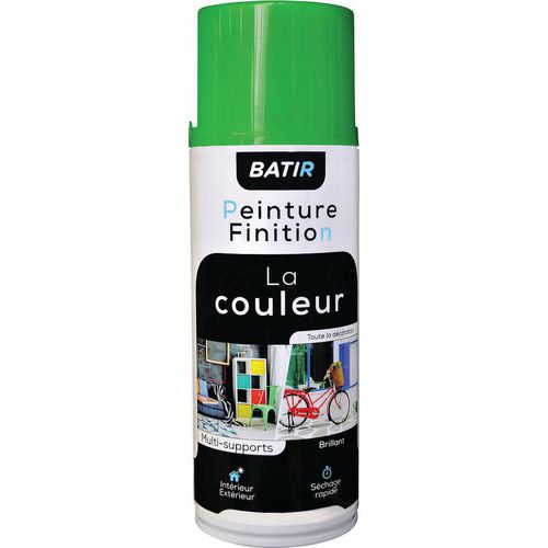 Peinture En Aérosol Brillant 400 Ml Vert Acide Ral 6018