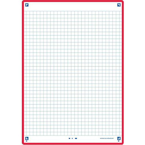 Fiches Bristol Revision 2.0 Oxford A5 Q5x5 Cadre Rouge