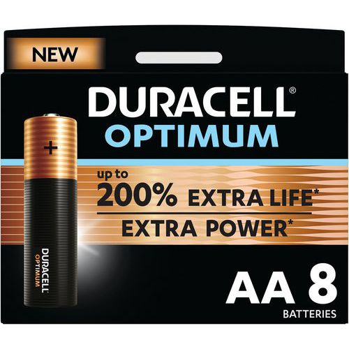 Duracell 8 Pile Alcaline Optimum Aa - 8 Unités - Duracell