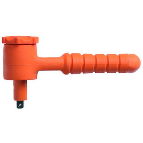 SAM - Cliquet 1/4'' isolé 1000V push/inversion - 130mm - Serrage sécurisé et durable