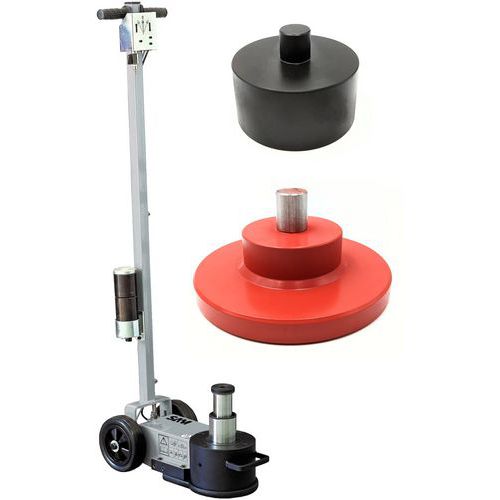 Cric Hydropneumatique 20-40t Poids Lourd Avec Coupelle 160mm