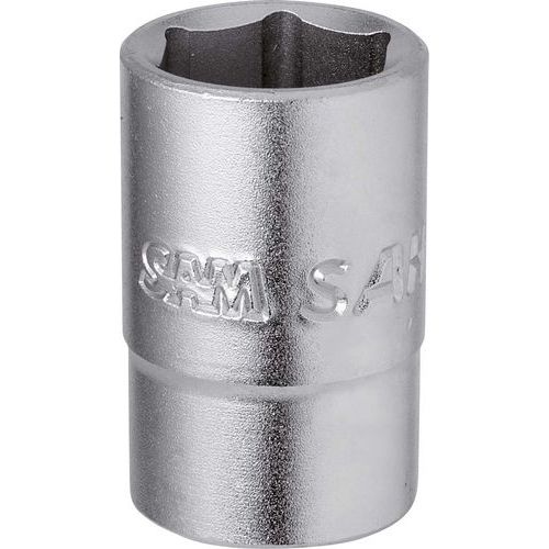 SAM - Douille 1/2 6 pans 23 mm - Acier chromé - Profondeur 14 mm - Outil de précision