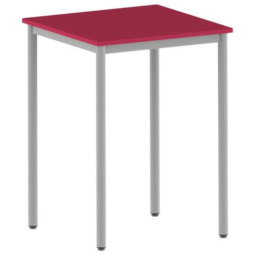 Mobidecor - Mange-debout Carélie 80x80 cm - Stratifié Cerise Gris - Hauteur 110 cm - Éco-responsable
