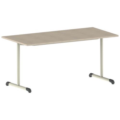 Table Bandana 160 X 80 Cm Fixe T6 Strat Érable Beige 1013