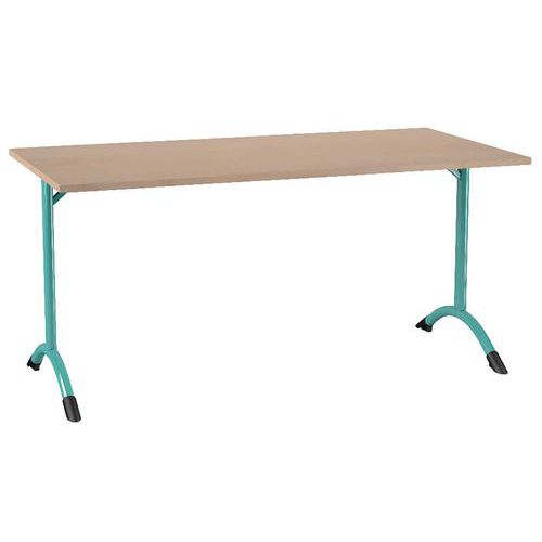 Table Sara 160 X 80 Cm Fixe T6 Strat Dl Érable Lagon 6027