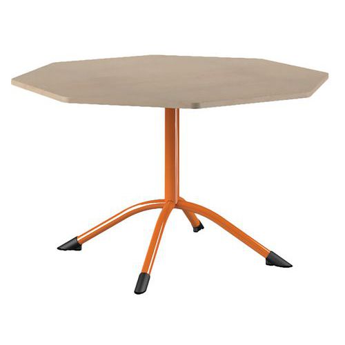 Table Sara Octog Ø 120 Fixe T6 Strat Pc Érable Papaye 2011