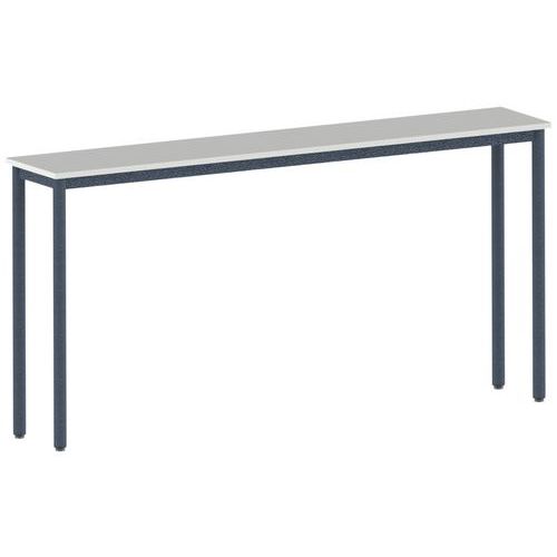 Mange-debout Lyra 220x40 Cm Ht 110 Cm Strat Craie/noir