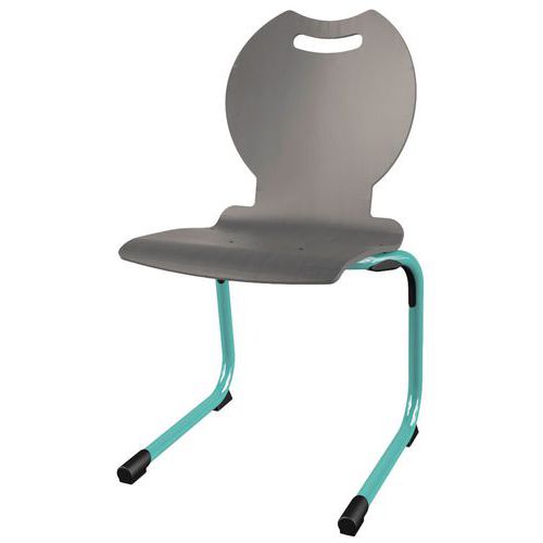 Chaise Galla Ast T6 Coque Bandana Bois Gris Alu Lagon