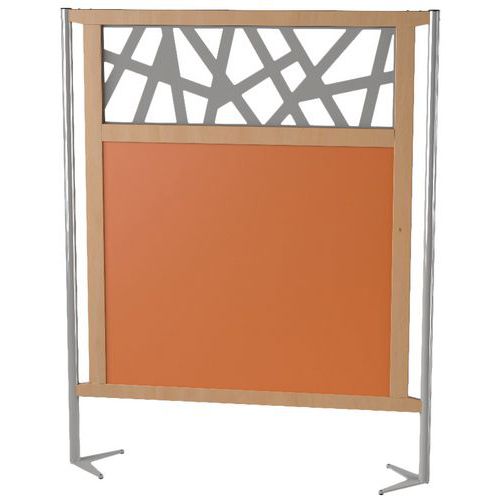 Claustra Ella 126x160 Cm Ajouré Pann Mél Orange/nat/gris