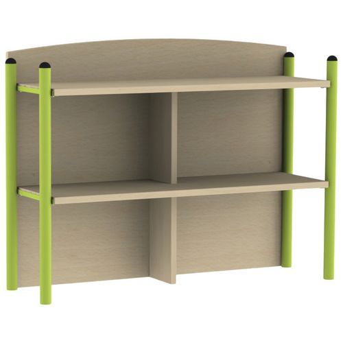 Mobidecor - Crédence Arcus 2 portes Hêtre - 96x68x29.5cm - Éco-responsable & Durable
