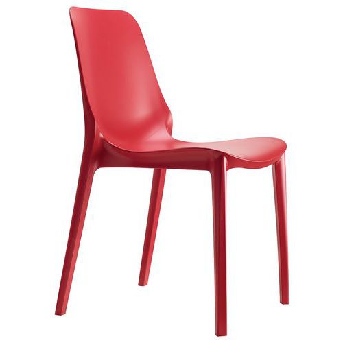 Lot De 6 Chaises Ginevra - Rouge