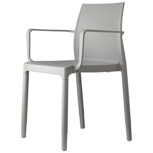 Lot De 4 Fauteuils Chloé Trend - Gris Clair