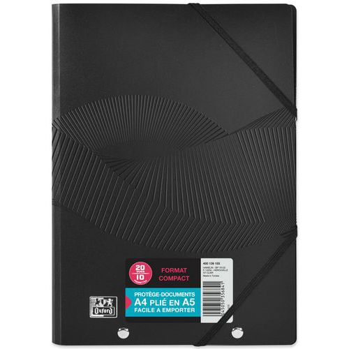 Protège-documents Osmose A4 Plie 10 Pochettes Noir - Oxford