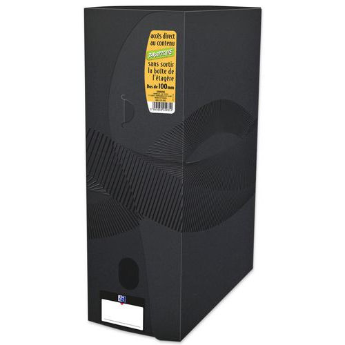 Boite De Classement Osmose 24x32 Dos 10 Noir Pp - Oxford