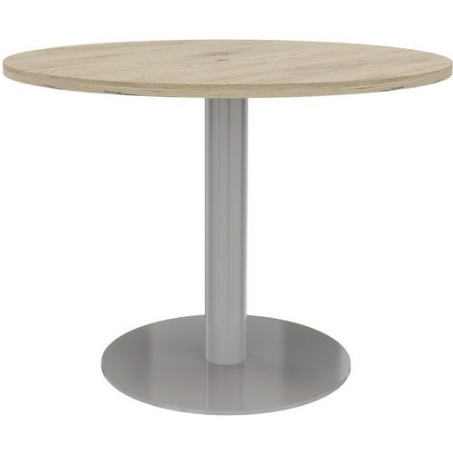 Table De Réunion 100xh735 Cm Ã‰p.25mm Brunswick/gris Alu