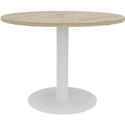 Table De Réunion 100xh735 Cm Ã‰p.25mm Brunswick/blanc
