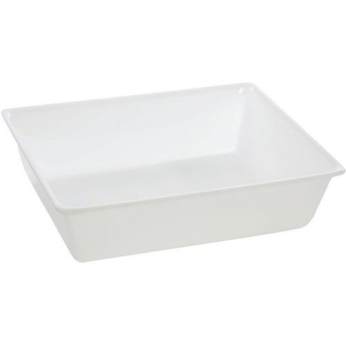 Plat En Plexiglas Gastronorme 1/2 - 325x265x80 Mm - Blanc