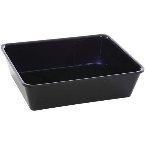 Plat En Plexiglas Gastronorme 1/2 - 325x265x80 Mm - Noir