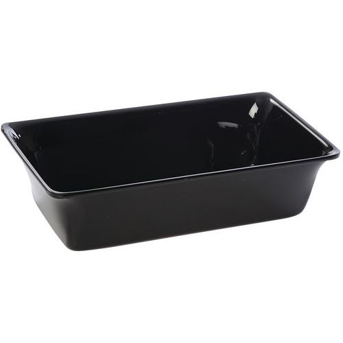 Plat En Plexiglas Gastronorme 1/3 - 325x176x80 Mm - Noir