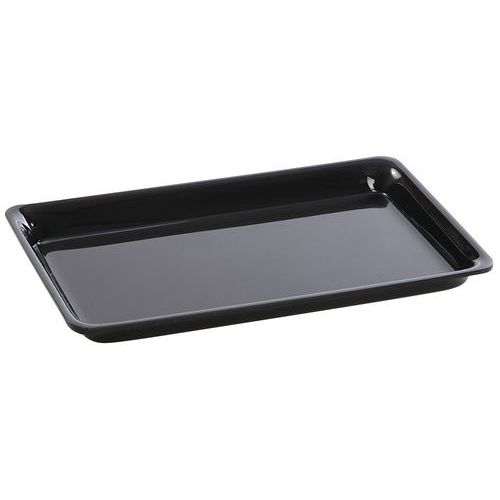 Plat En Plexiglas Gastronorme 1/4 - 265x162x17 Mm - Noir