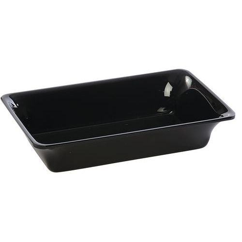 Plat En Plexiglas Gastronorme 1/4 - 265x162x50 Mm - Noir
