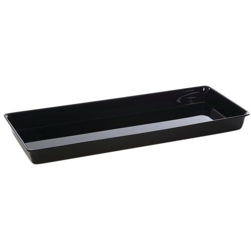 Plat En Plexiglas Gastronorme 2/5 - 530x210x40 Mm - Noir