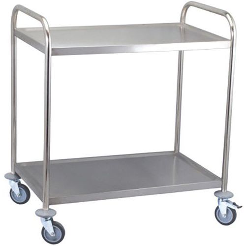 Chariot En Acier Inoxydable 3 Plateaux 850x540xh940 Mm