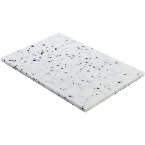 Billot Pehd 500 Marbré Blanc/noir - 60x40x2 Cm