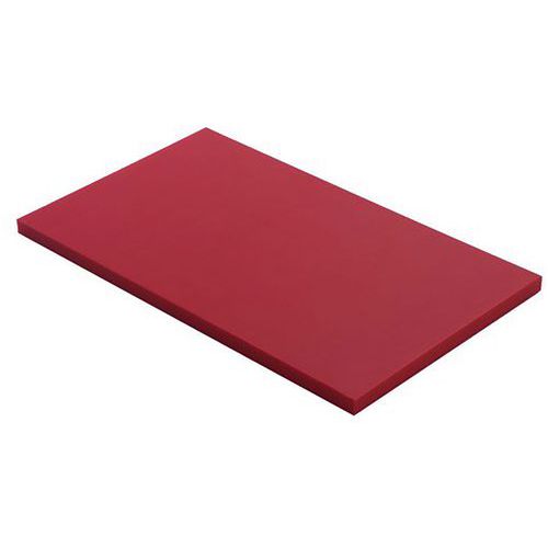 Planche à Découper En Pehd Rouge - Gn1/1-53x32.5x2 Cm