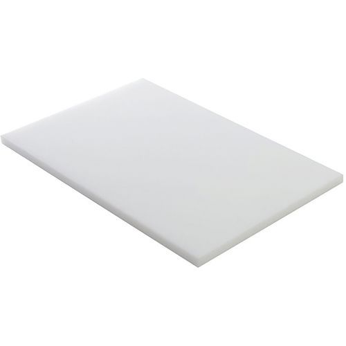 Planche à Découper En Pehd Blanc - 50x35x2 Cm