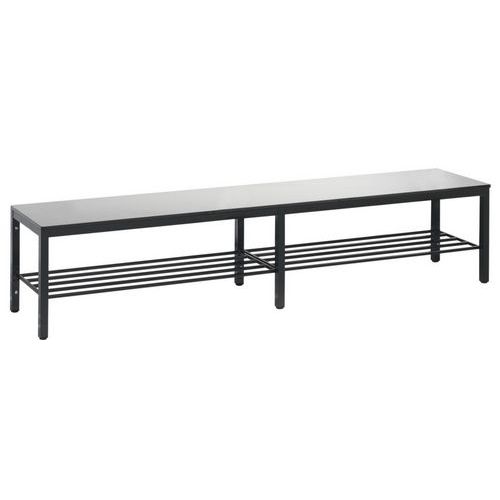 Banc Basic Plus Argent Avec Grille L 1960 Mm