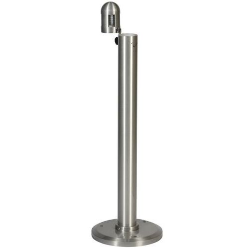 Probbax - Cendrier colonne aluminium 4L - Gestion des déchets - Design moderne