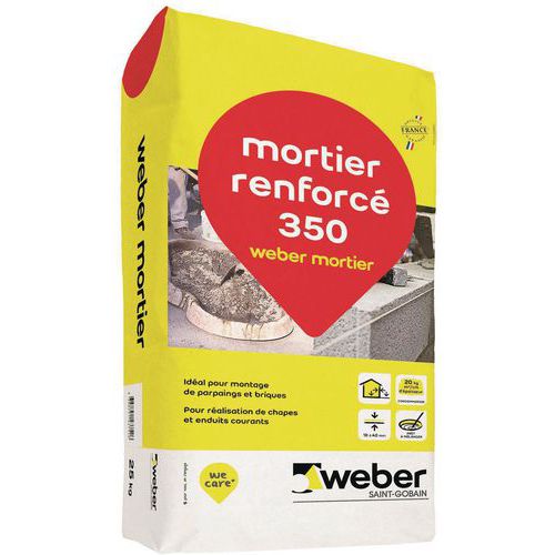 Mortier Pour Maçonnerie Courante - Weber Mortier 25 Kg