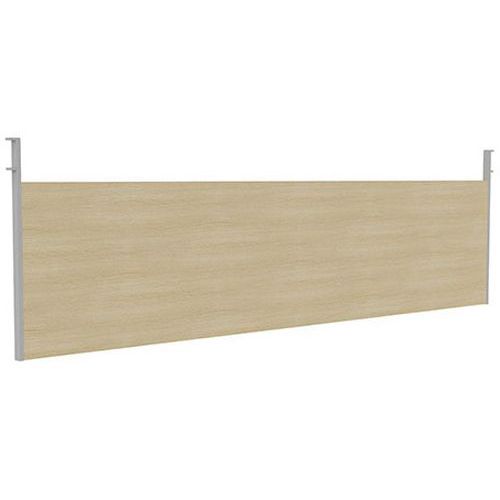 Quadrifoglio - Voile de fond chêne 180cm pour bureau X4 - Mélaminé - Montage facile