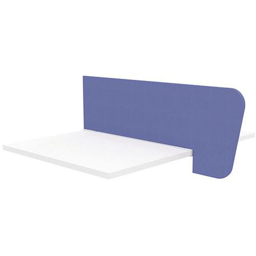 Ecran De Séparation P.109cm Tissu Bleu + Pinces Blanches