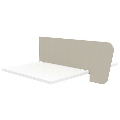 Ecran De Séparation P.109cm Tissu Beige + Pinces Blanches