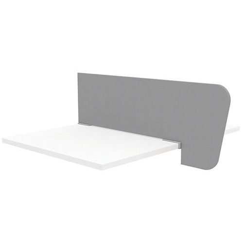 Ecran De Séparation P.109cm Tissu Gris + Pinces Alu