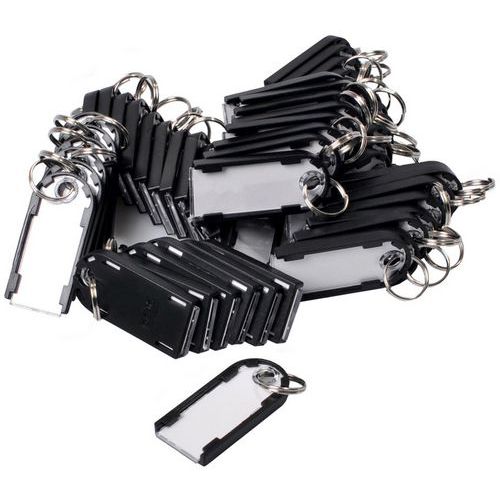 Pavo - Étiquettes magnétiques PVC Noir - 56x6mm - Lot de 50 - Organisation Facile