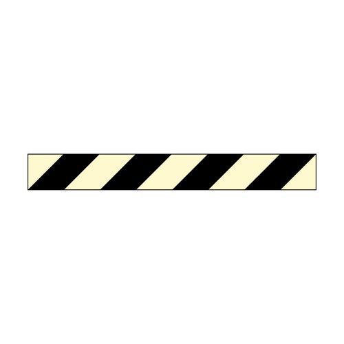 Ruban Réfléchissant Glowlite™ Noir/jaune 50x1000mm